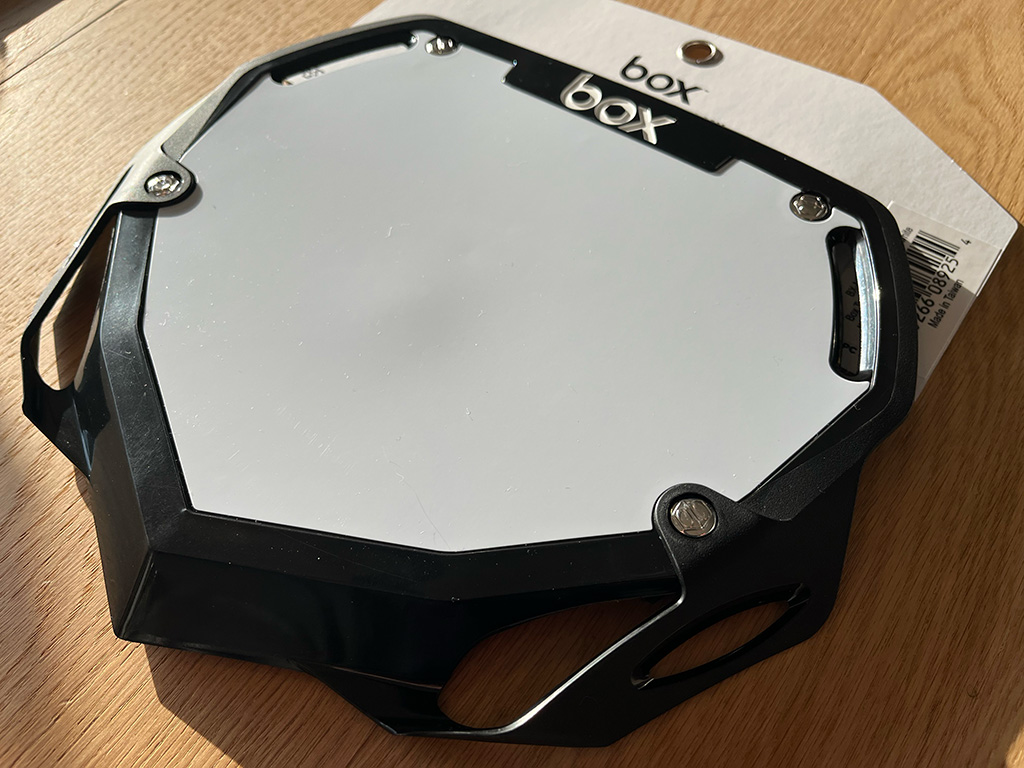 Box numberplates black LARGE