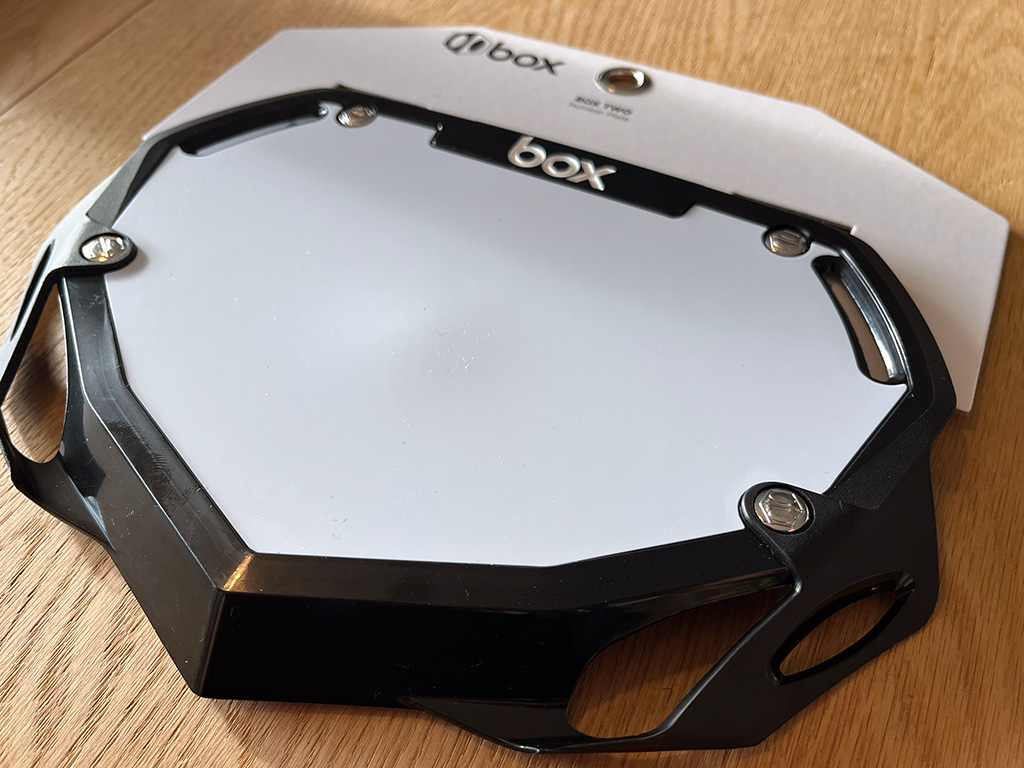 Box numberplates black SMALL